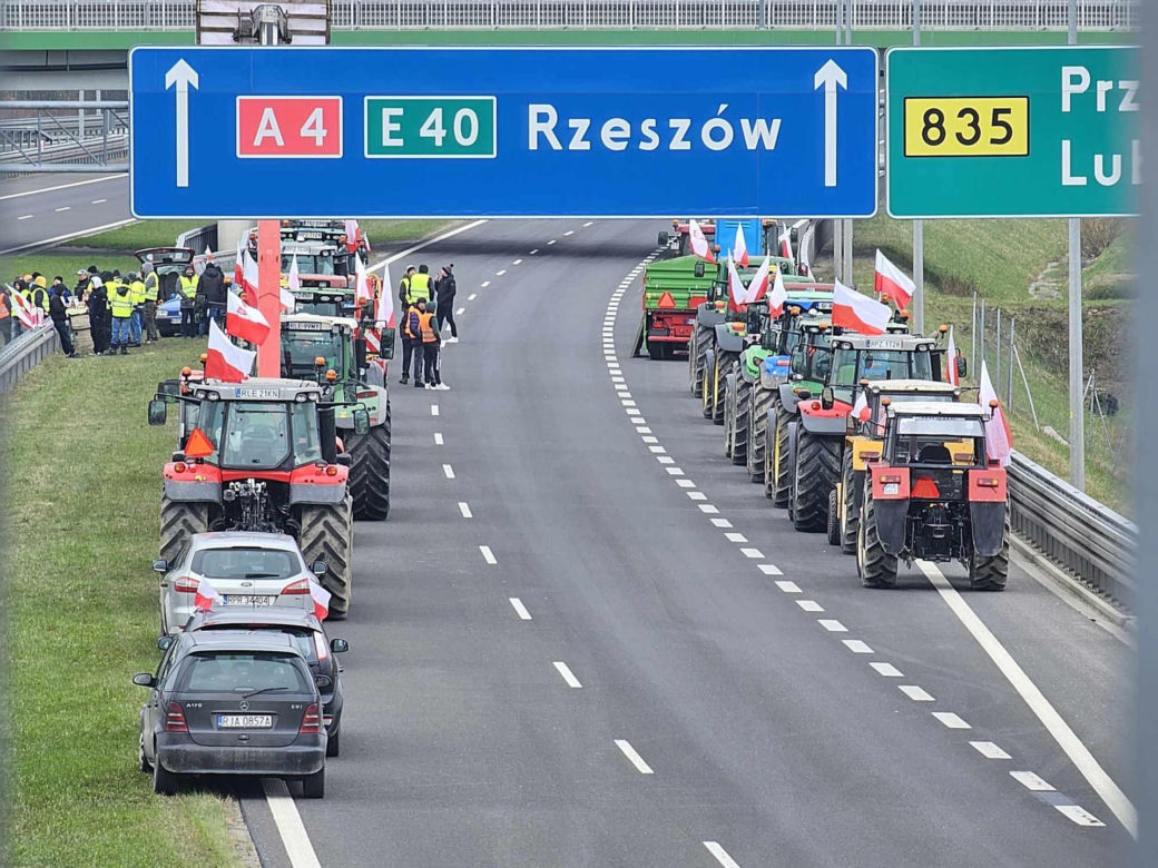 Protest rolników na Podkarpaciu