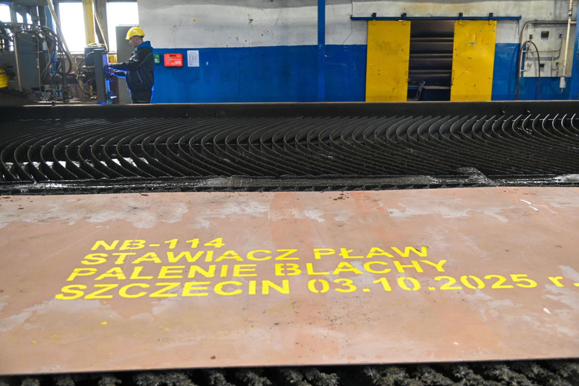 Budowa statku w stoczni szczecińskiej