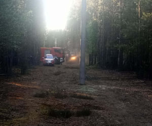 Pożar w powiecie wołomińskim