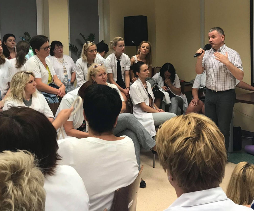 RAPORT: Strajk w SPSK 4 w Lublinie. Pierwszy dzień nie przyniósł porozumienia