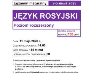 Matura 2026 z języka rosyjskiego na poziomie rozszerzonym 11.05.2026. Tu znajdziesz arkusz CKE i odpowiedzi