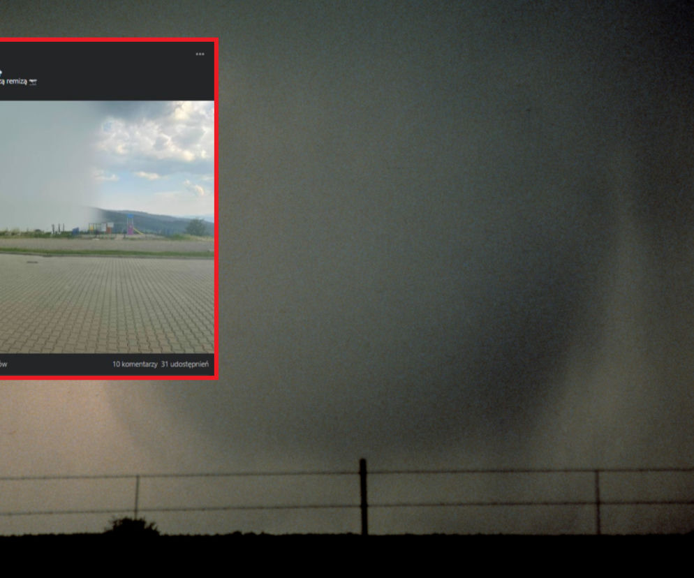 Niesamowite zjawisko na niebie nad Małopolską! Strażak z OSP Mogilno uchwycił microburst! [ZDJĘCIE]