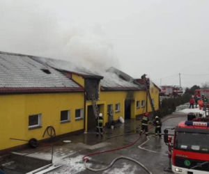 Płonie obora w powiecie chełmińskim! Na miejscu 21 zastępów straży pożarnej! [ZDJĘCIA]
