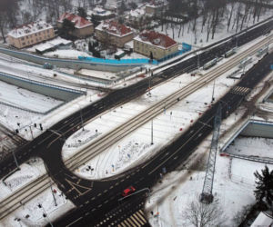 Budowa węzła Łękno - grudzień 2021