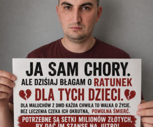 Chociaż sam tonie w bólu, walczy o zdrowie dzieci z DMD. „Wspólnie wyrwijmy te maluchy z rąk śmierci!”