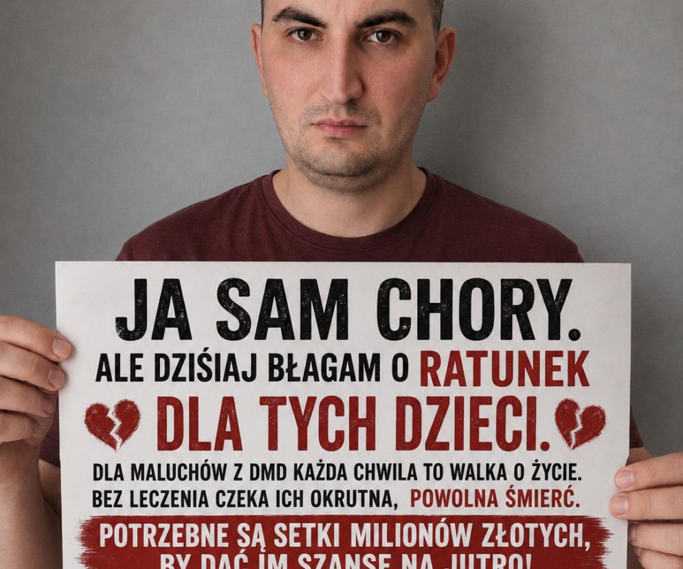 Chociaż sam tonie w bólu, walczy o zdrowie dzieci z DMD. „Wspólnie wyrwijmy te maluchy z rąk śmierci!”