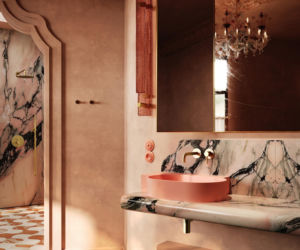 Różowa łazienka od Omnires