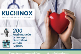 Kuchinox przekazuje szpitalom kombinezony