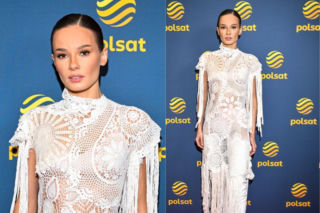 Co ona ma na sobie?! Szroeder wyglądała jak w firance z PRL-u