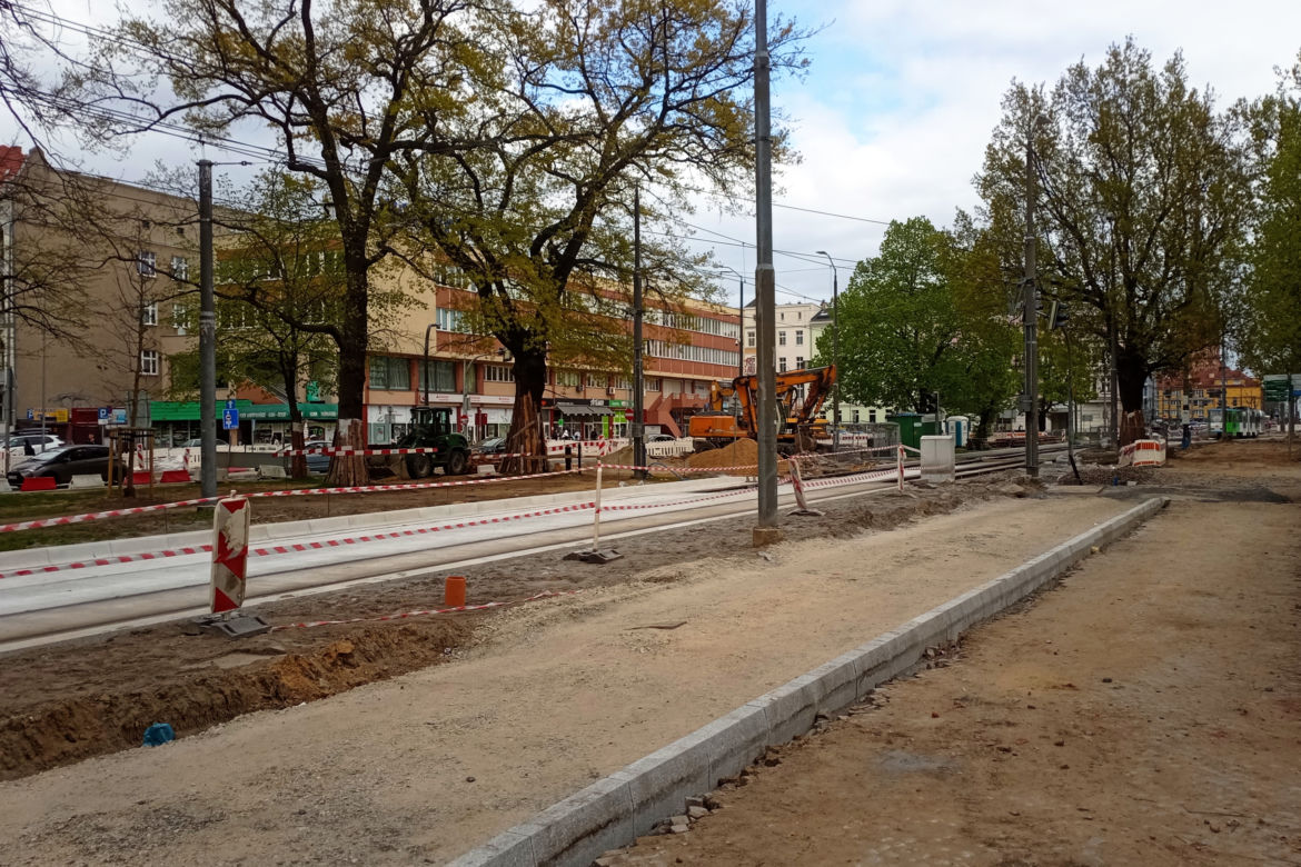 Przebudowa placu Zwycięstwa. Duże zmiany w kursowaniu tramwajów