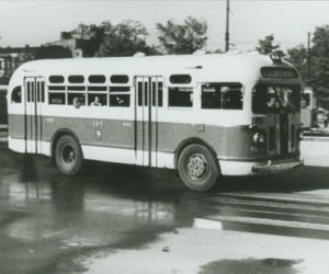 Radziecka kopia autobusu marki GMC ZiS 155