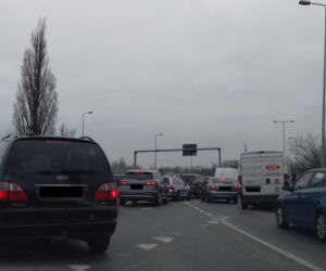 Wypadek na ul. Tischnera w Krakowie