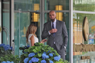 Gortat z żoną