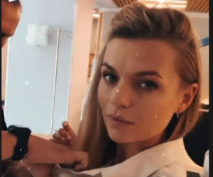 Emilia Komarnicka-Klynstra na Instagramie na planie Na dobre i na złe