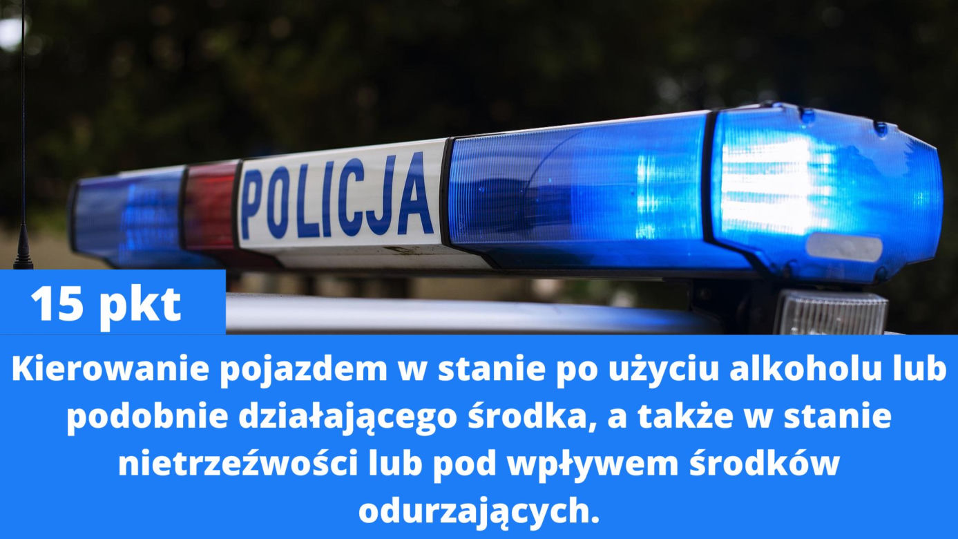 Za co dostaniesz 15 punktów karnych? Nowy taryfikator już w połowie września 