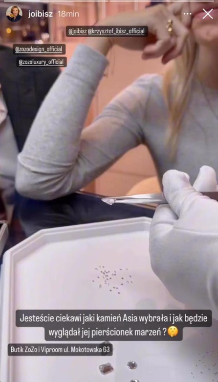 Ibisz zamówił żonie diamenty