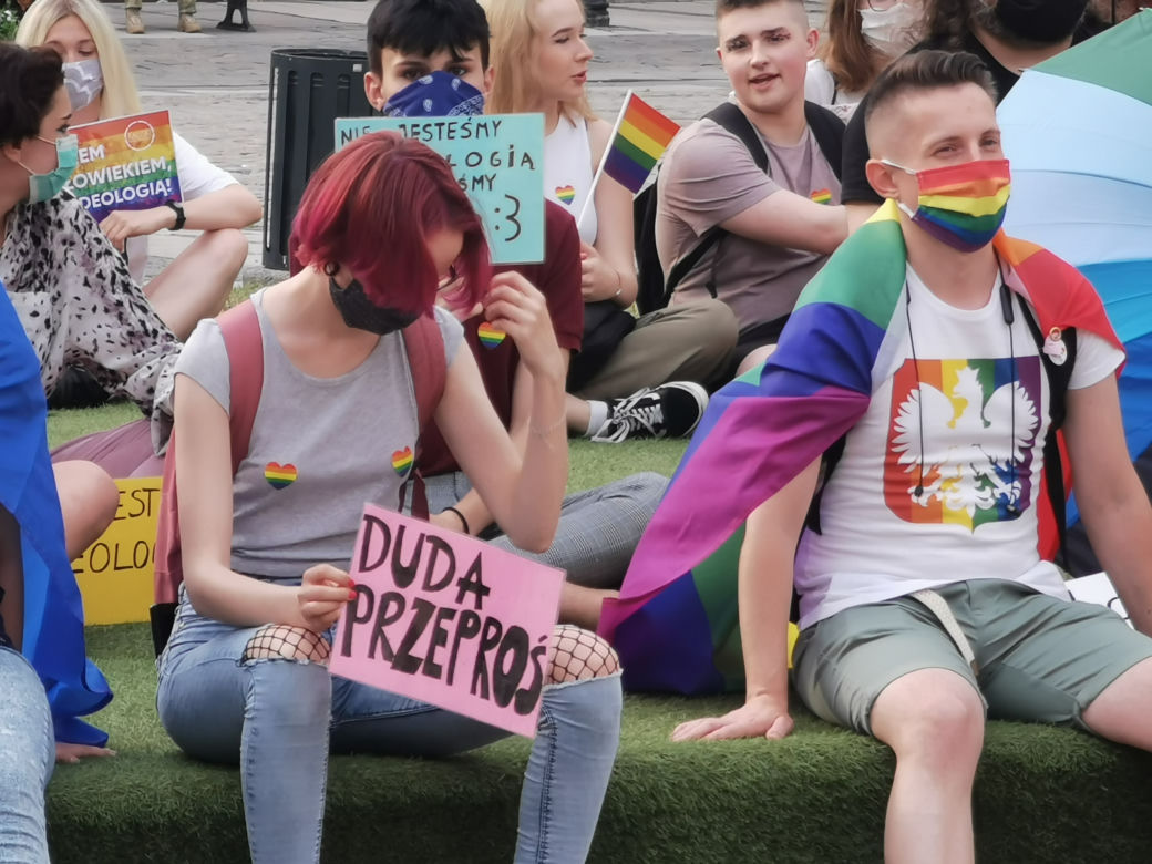 "Jestem człowiekiem, nie ideologią" manifestacja w Kaliszu