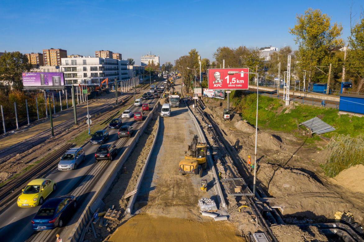 Tak wygląda budowa Trasy Łagiewnickiej