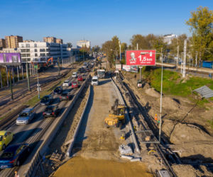 Tak wygląda budowa Trasy Łagiewnickiej