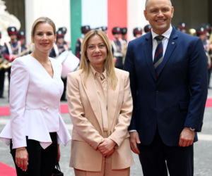 Marta Nawrocka we Włoszech