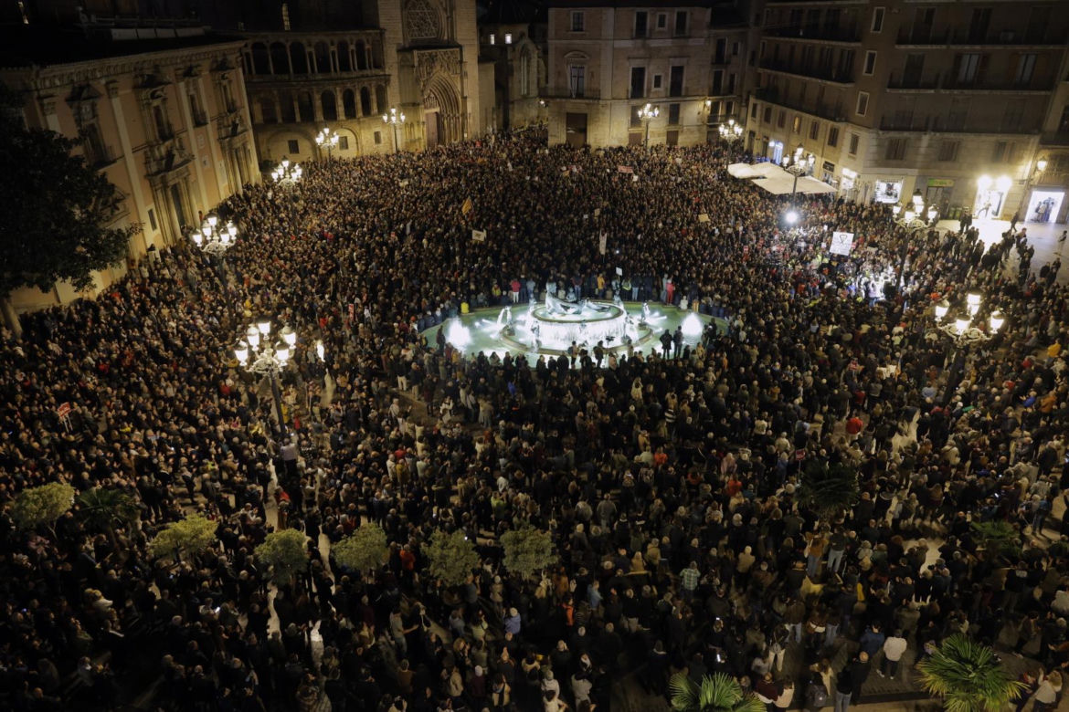 Protesty w Walencji po powodzi