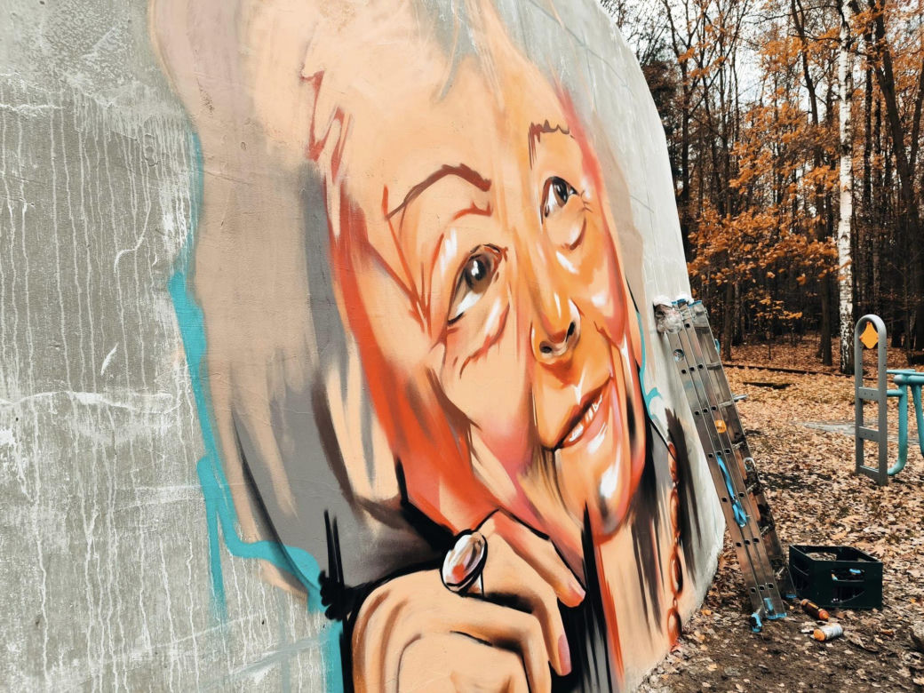 Mural Wisławy Szymborskiej