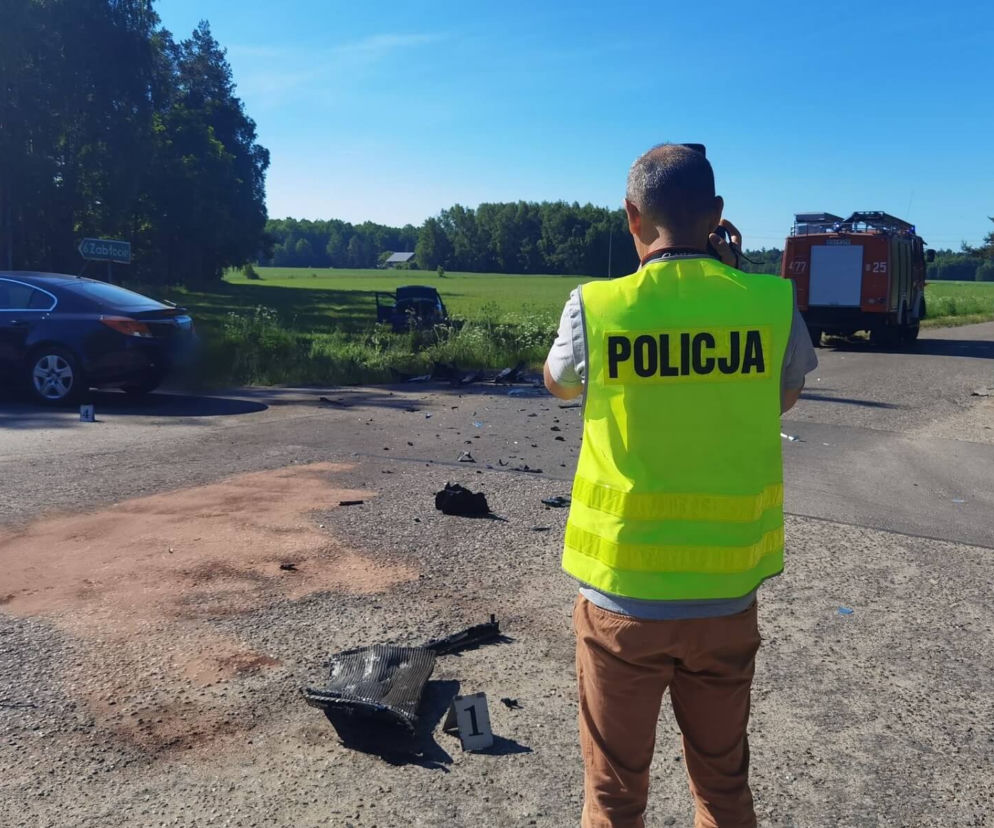  Tolwin - Żuborice. Zderzenie opla z fiatem. Trzy osoby w szpitalu