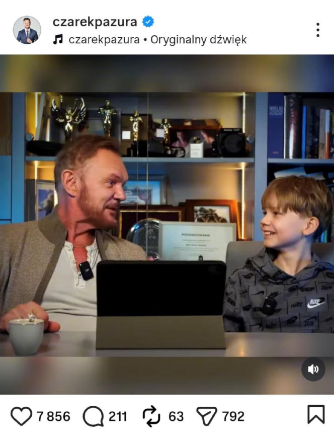 Cezary Pazura pokazał syna. Tak wygląda 13-letni Antoni