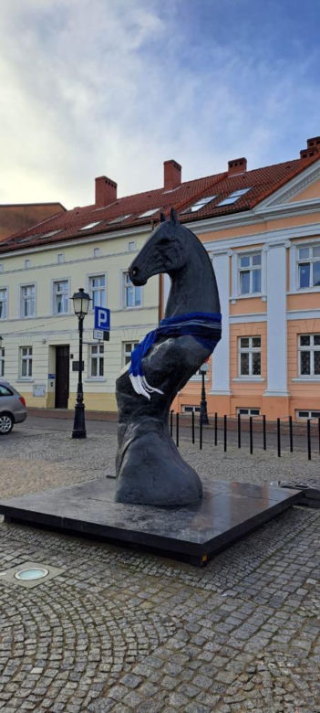 Tak prezentuje się pomnik Seksownego Konia z Konina