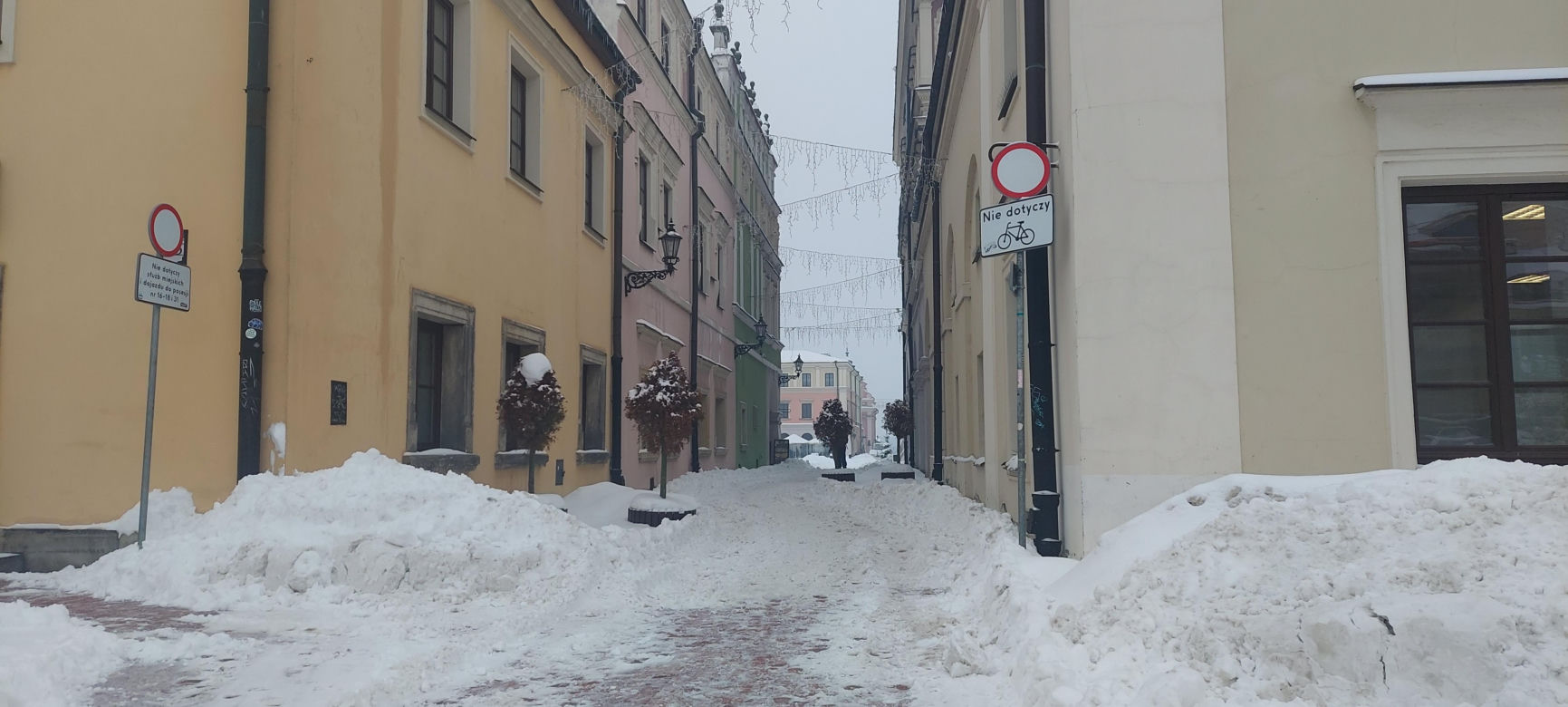 zima w Zamościu