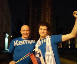 Fani dopingowali swoje drużyny w strefie kibica