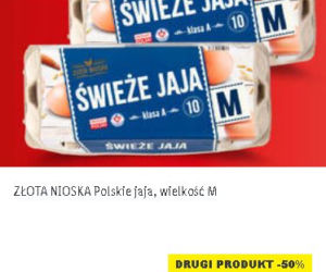 ZŁOTA NIOSKA Polskie jaja, wielkość M - 3,35 zł/10 szt.