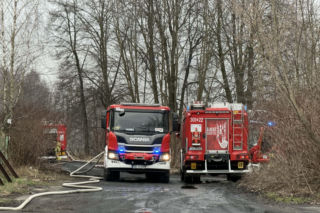 Pożar w dawnej kopalni! Strażacy na miejscu