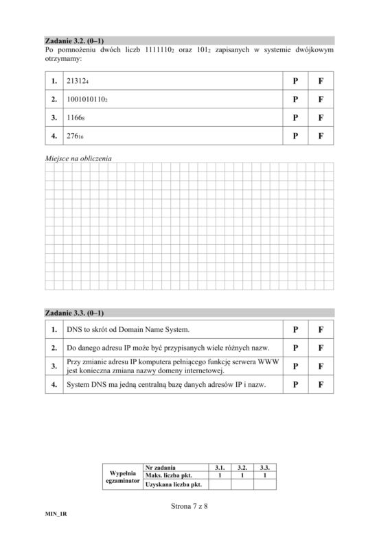 ARKUSZE CKE - Matura z informatyki 2019
