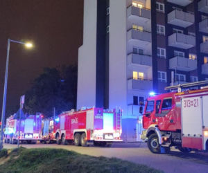 Ogromna akcja straży, pożar w podziemnym garażu na Woli