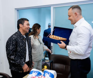 Karol Nawrocki i Manny Pacquiao