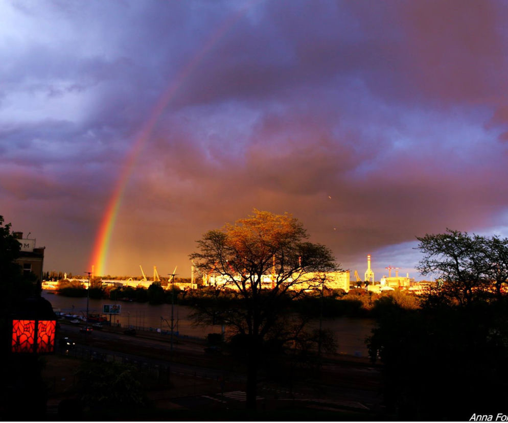 Tęcza nad Szczecinem