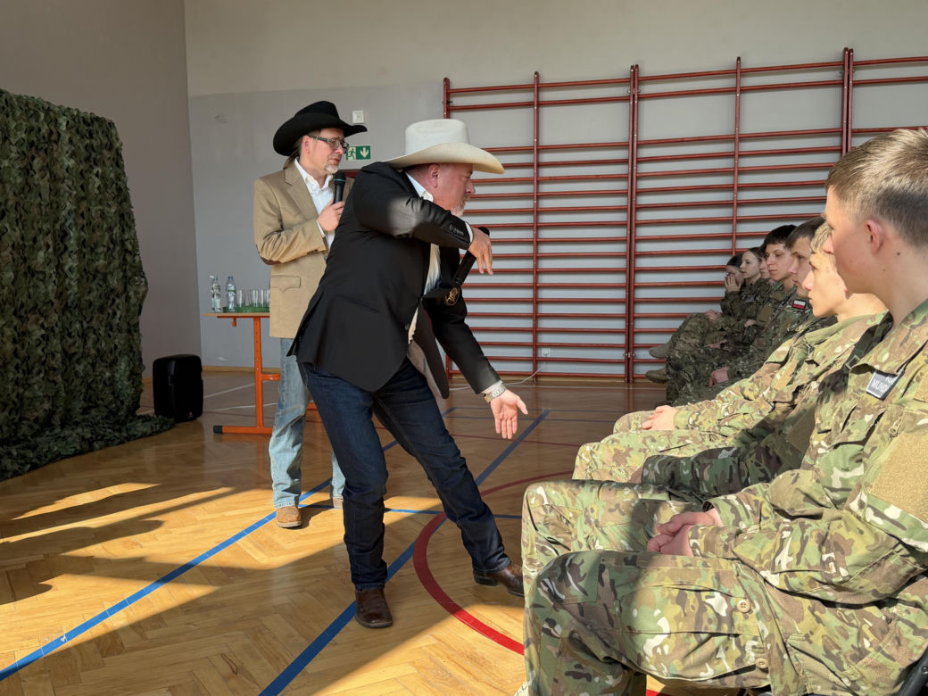 Szeryf hrabstwa Calhoun w Teksasie Bobby Vickery z wizytą w Polsce