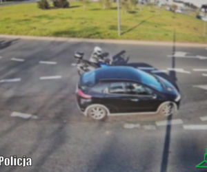 Zderzenie samochodu i motocykla