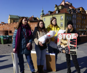 Spontaniczny protest matek z Ukrainy. „Powstrzymajmy zabijanie dzieci”