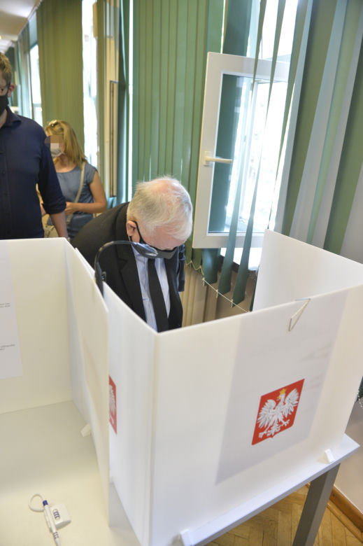 Wybory 2020 Prezes PiS Jarosław Kaczyński oddał swój głos