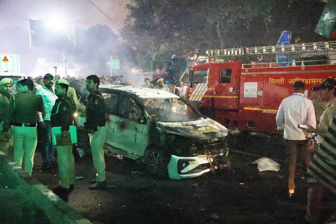 Wybuch samochodu w Nowym Delhi
