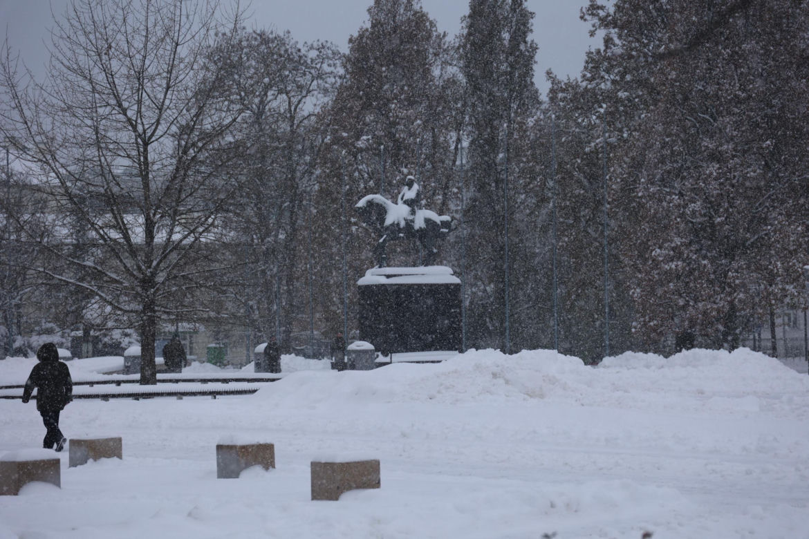 Śnieżyca w Lublinie