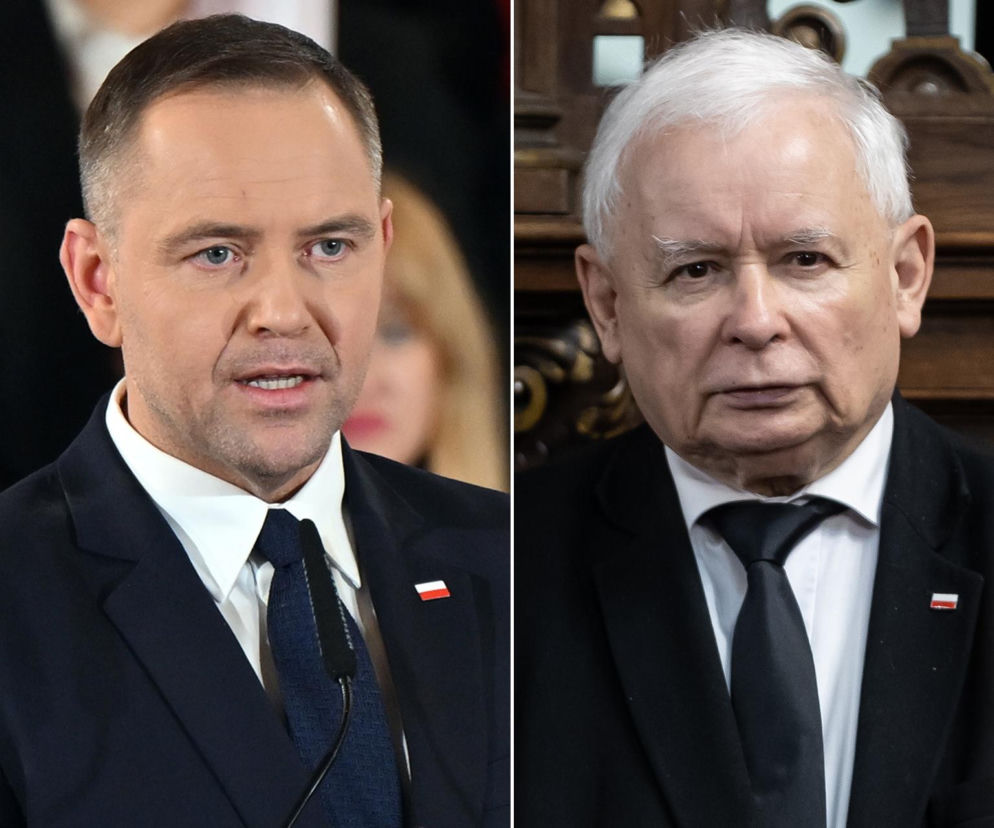 Karol Nawrocki i Jarosław Kaczyński w ciemnych garniturach. O szansach na sukcesję w PiS czytaj na SE Superbiz.