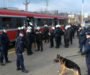 Szkolenie służb na dworcu Łódź Kaliska