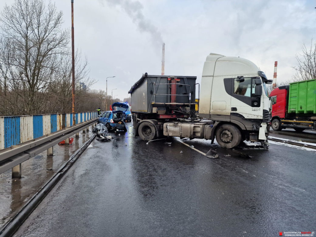 Tragiczny wypadek w Sosnowcu na estakadzie DK94
