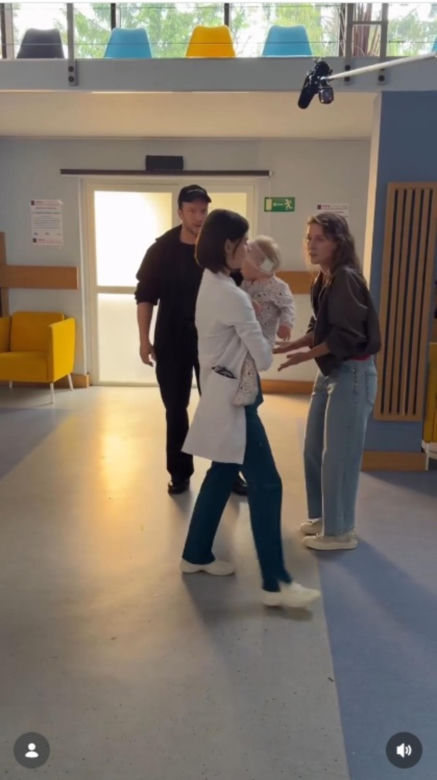 Na dobre i na złe nowy sezon na planie. Nina (Rita Sobocińska), Blanka (Pola Gonciarz), Zuza (Aurora Lipartowska)
