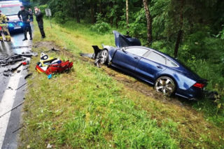 Wsiadł kompletnie pijany do luksusowego audi. Zabił Marzenę i Mariusza. W aucie walały się butelki 