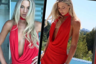 Miss Igrzysk Jutta Leerdam poszła na galę bez stanika! Wszyscy patrzyli na jej dekolt