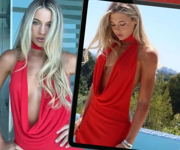 Miss Igrzysk Jutta Leerdam poszła na galę bez stanika! Wszyscy patrzyli na jej dekolt